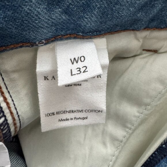 NWT Kallmeyer 32'' Deep Pocket Wide Leg Jean in Blue, size 0 - Picture 7 of 10